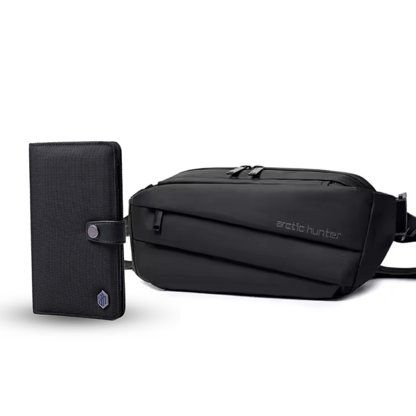 Pack : Sac de Poitrine SP029 + Portefeuille - Arctic Hunter